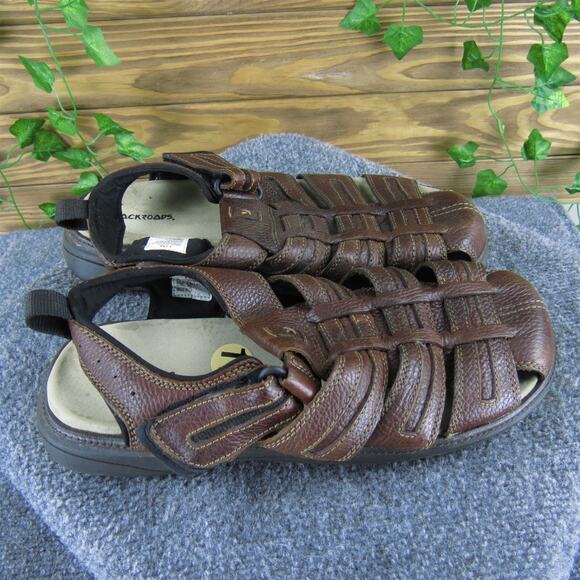 Backroads Men's Fisherman Brown Leather Size 11 Medium Gently Used 2025 - Picture 3 of 6